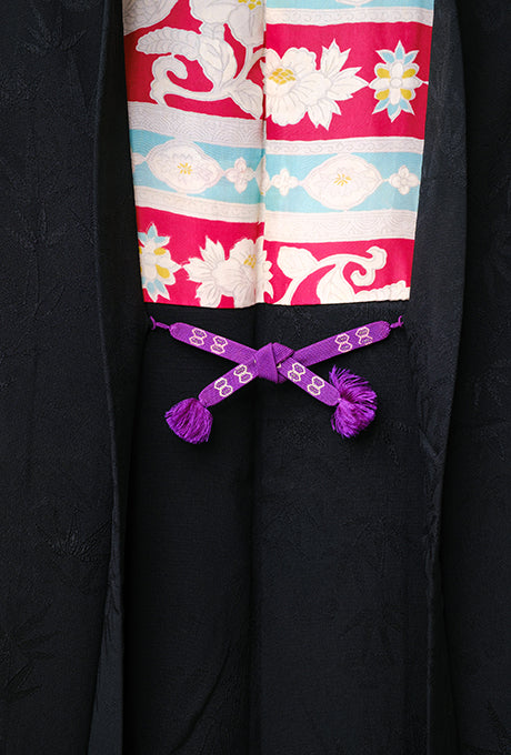 100% Silk Kimono Haori Jacket Vintage  Gown Robe Velnica From Japan