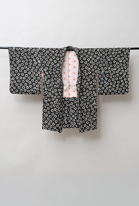 100% Silk Kimono Haori Jacket Vintage  Gown Robe From Japan