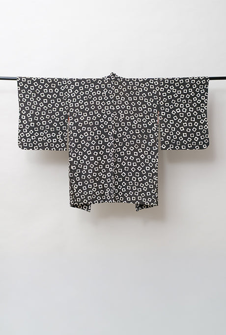 100% Silk Kimono Haori Jacket Vintage  Gown Robe From Japan
